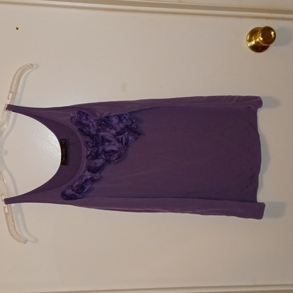 The Limited Tops - NWT - The Limited Floral Sleeveless Purple Top - Medium
